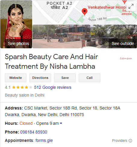 Nisha Lamba Salon Address Photo